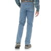 Wrangler Rugged Wear Performance Series Relaxed Fit Jean Light Stone DOE Logo 1035051LS - Image 2