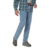 Wrangler Rugged Wear Performance Series Relaxed Fit Jean Light Stone DOE Logo 1035051LS